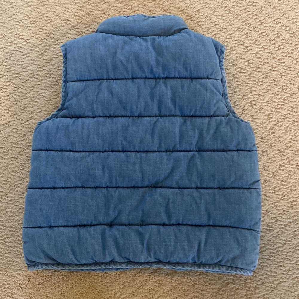 GAP Denim Puffer Vest - Picture 2 of 5